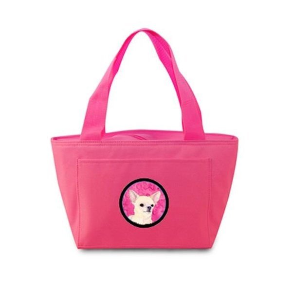 Carolines Treasures SS4748-PK-8808 Pink Chihuahua Zippered Insulated School Washable And Stylish Lunch Bag Cooler, Carolines Treasures, Mfr#: SS4748-PK-8808